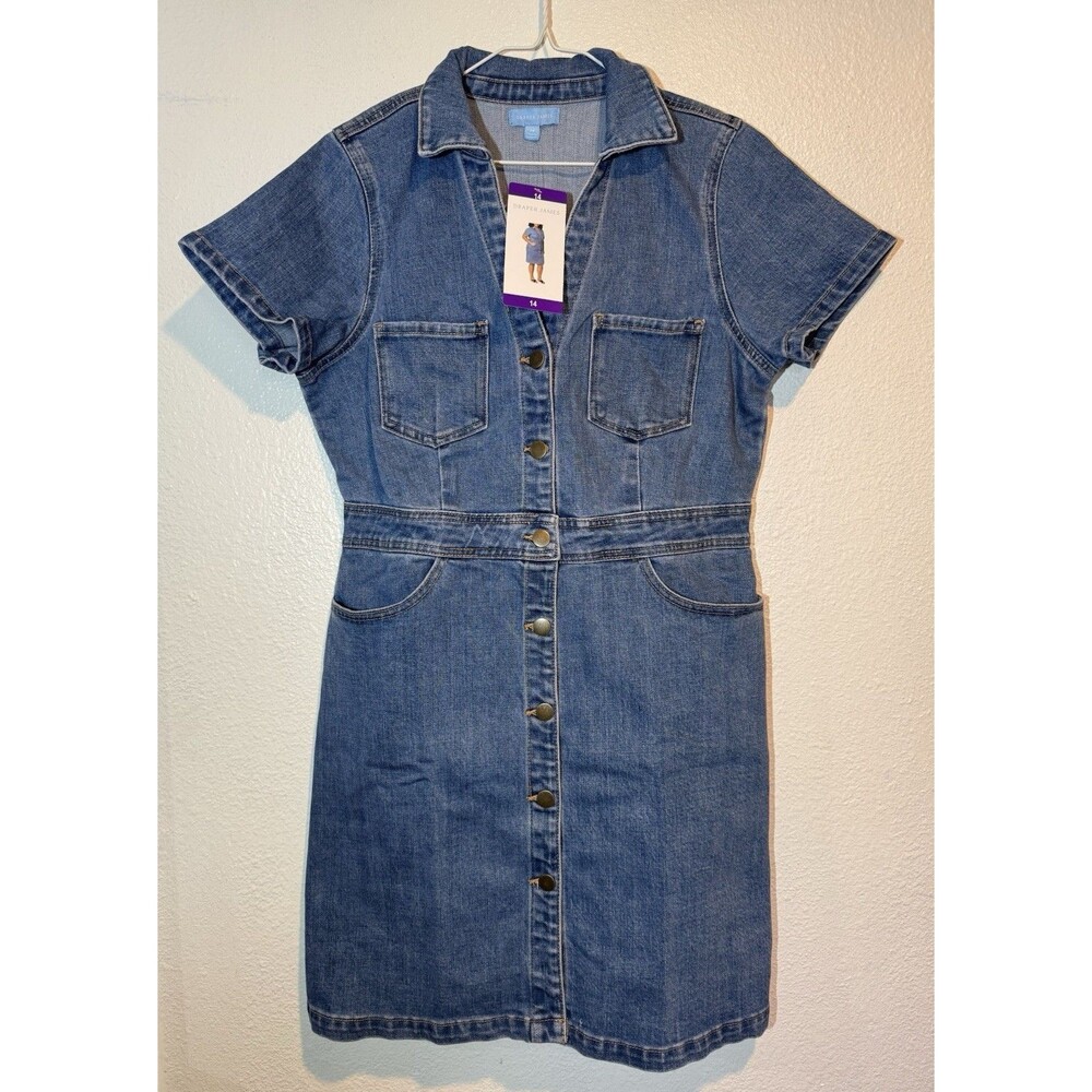 Draper James Blue Denim Mini Dress